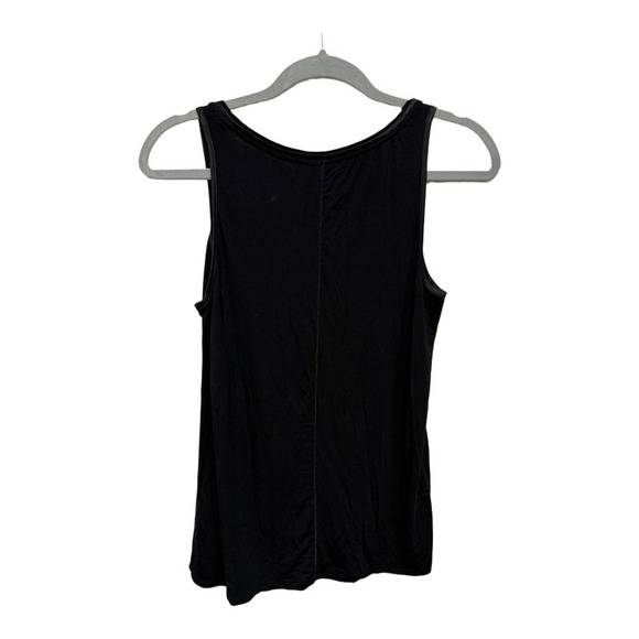 White House Black Market Solid Black Tank Size XS Layering Top - Picture 4 of 6